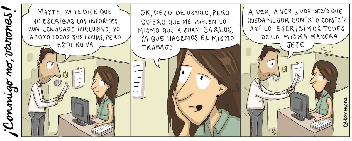 ¡Conmigo no, varones! – Salario inclusivo