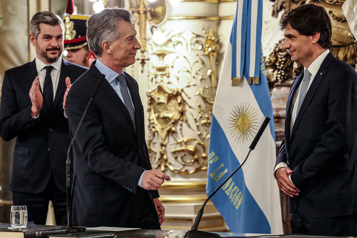 Macri agradeció al nuevo ministro “por aceptar en un momento tan difícil”