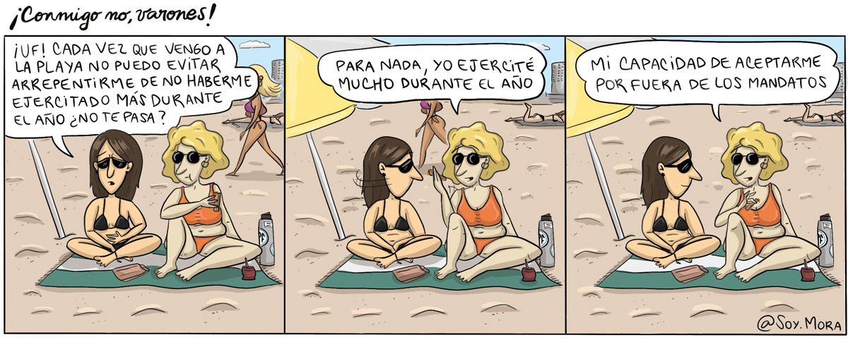 Mandatos en la playa