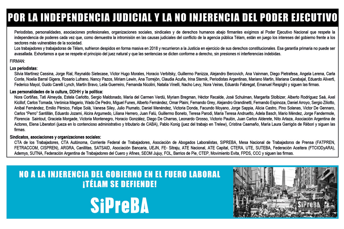 ¡Télam se defiende!