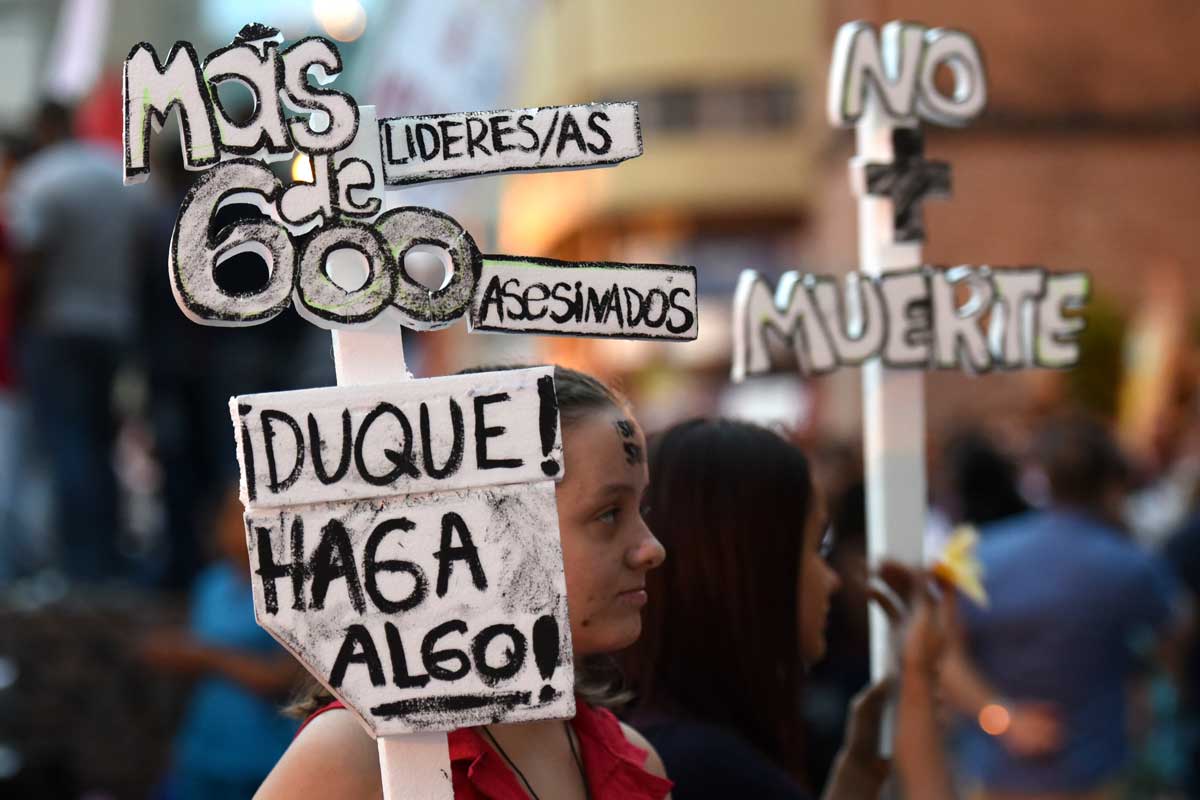 En Colombia no cesan los asesinatos a líderes sociales y campesinos