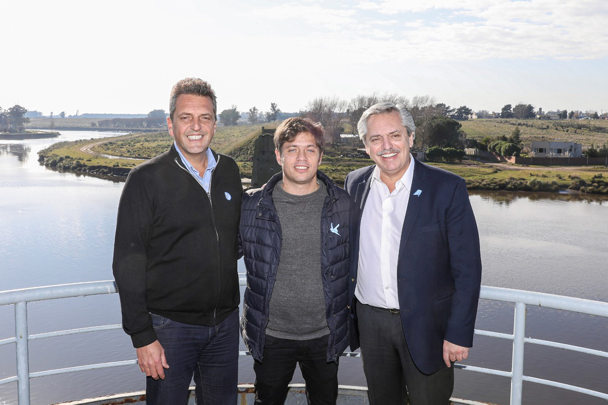 Alberto Fernández, Axel y Massa se mostraron «sin angustia por poner en pie la Argentina”
