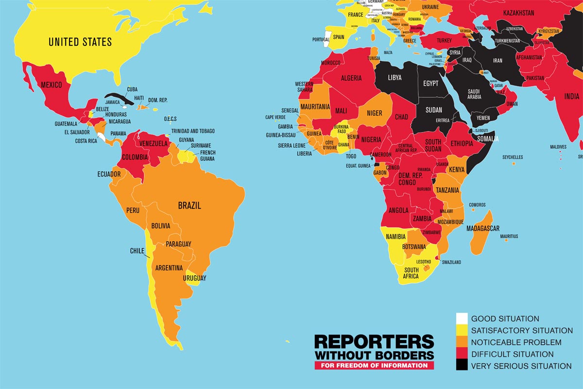 Dura caída de Argentina en el ranking de libertad de expresión