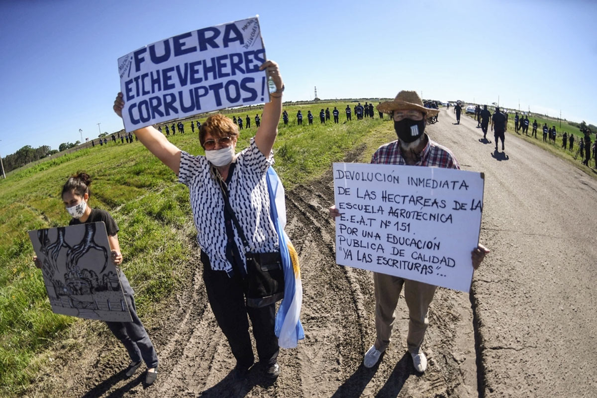 La Escuela Agrotécnica N° 151 y los Etchevehere usurpadores