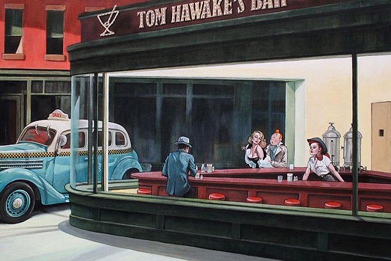 Tintin convertido en seductor, Edward Hopper  y una demanda ante la justicia