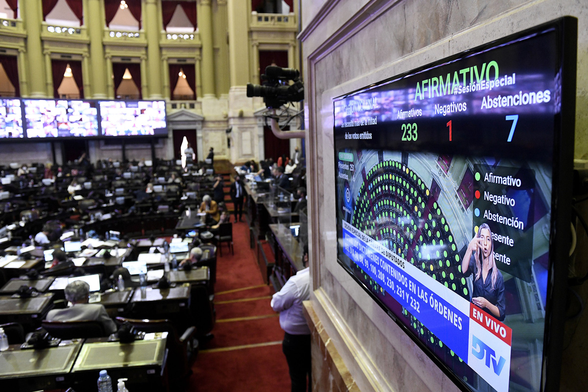 Diputados convirtió en ley el gabinete federal y las capitales alternas