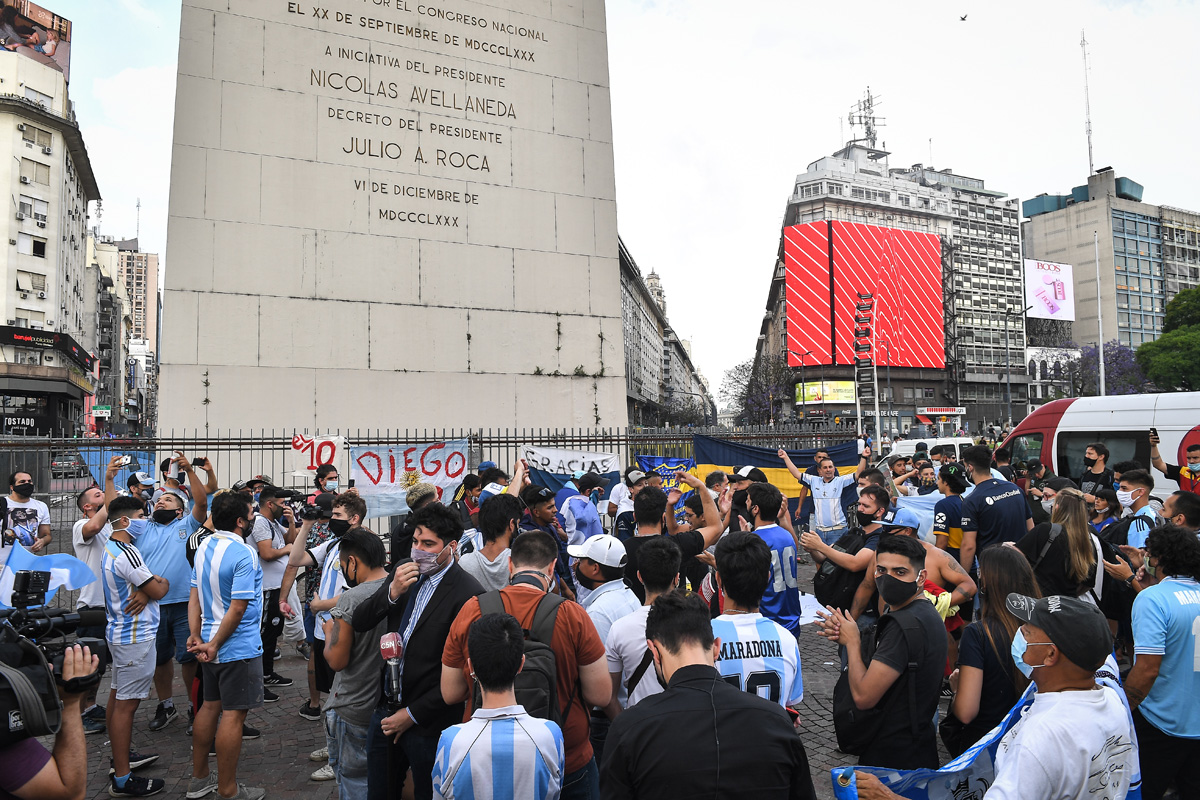 Expectativa por la marcha en el Obelisco para pedir justicia por Maradona