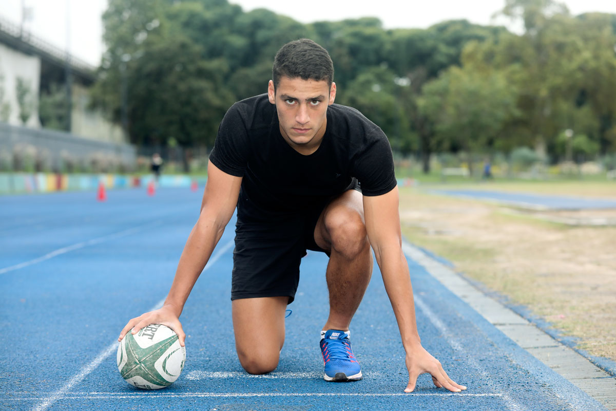 Florio: «Me sirve correr porque en el rugby la diferencia la saco con la velocidad»