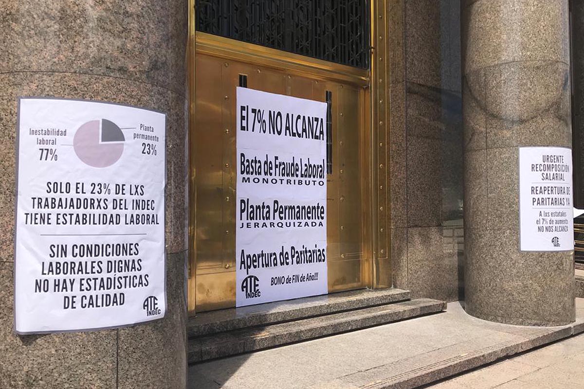 Delegados del INDEC presentaron una carta al presidente con sus reclamos