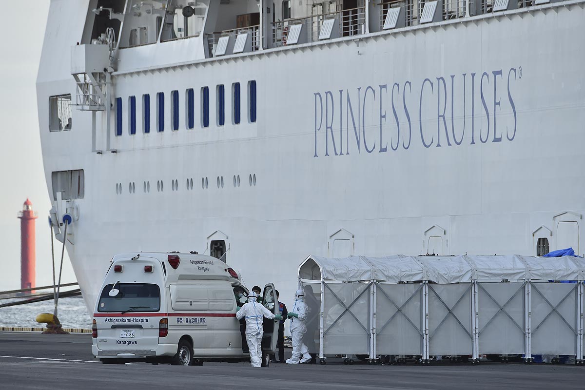 Un pasajero argentino del crucero en Japón dio positivo al nuevo coronavirus