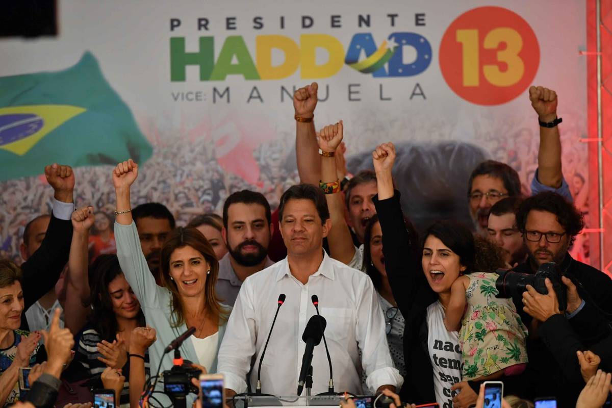 Haddad pidió respeto por sus 45 millones de votantes