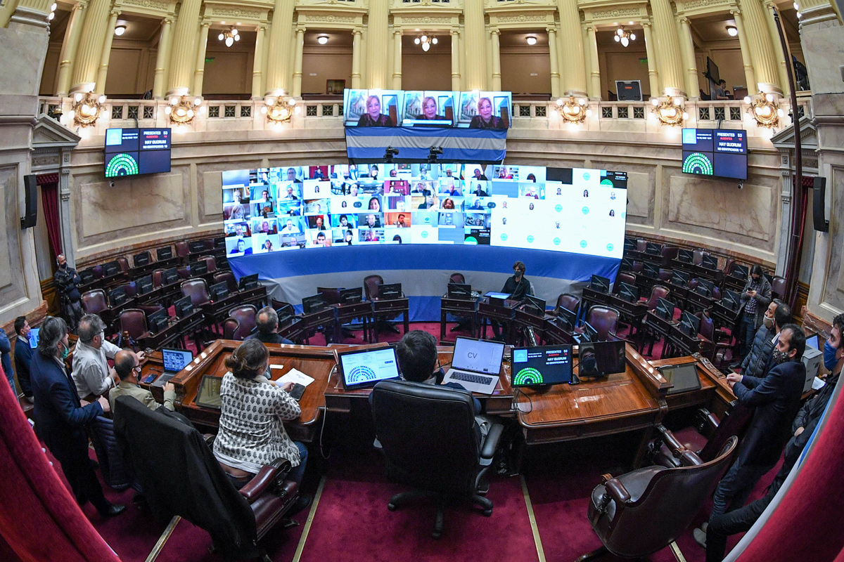 Senadores: se realizó con éxito la primera prueba técnica para las sesiones virtuales