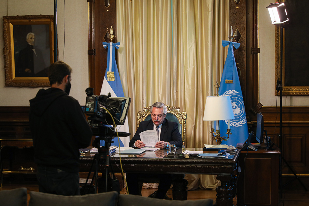 Alberto Fernández ante la ONU: «El verdadero progreso se construye con todos adentro»