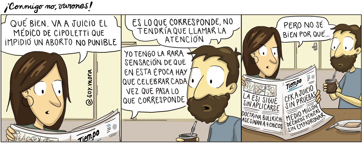 ¡Conmigo no, varones! – Lo que no corresponde