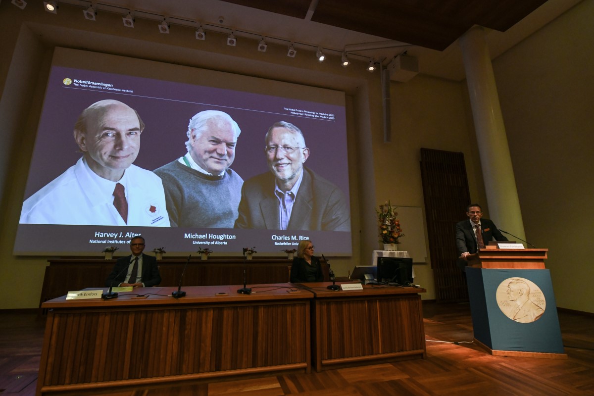 Premiaron con el Nobel de Medicina a los descubridores del virus de la hepatitis C