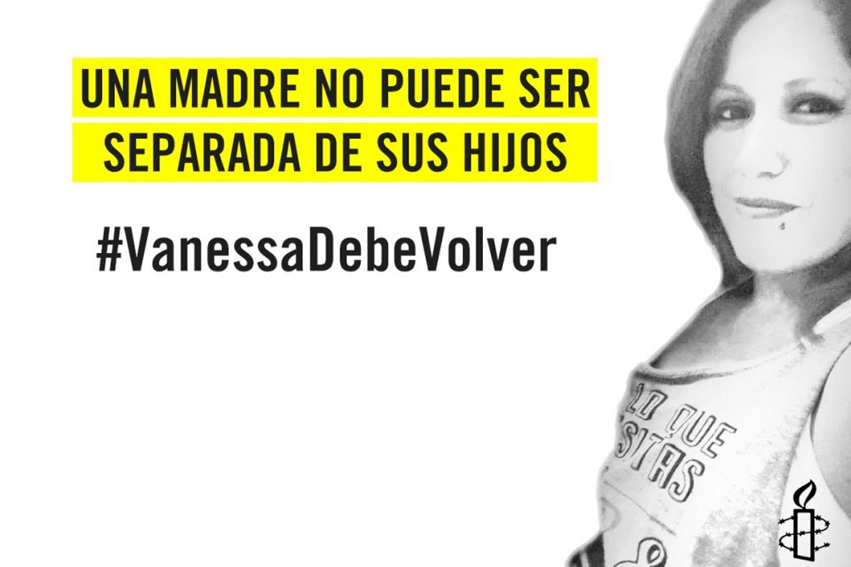 «Vanessa debe volver» es la campaña que iniciaron organismos de Derechos Humanos por la enfermera peruana expulsada