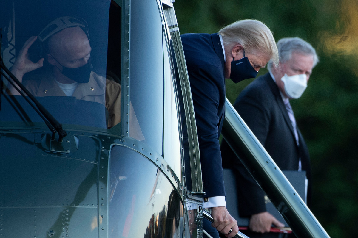 Internan a Trump y la campaña presidencial cambia sus ejes