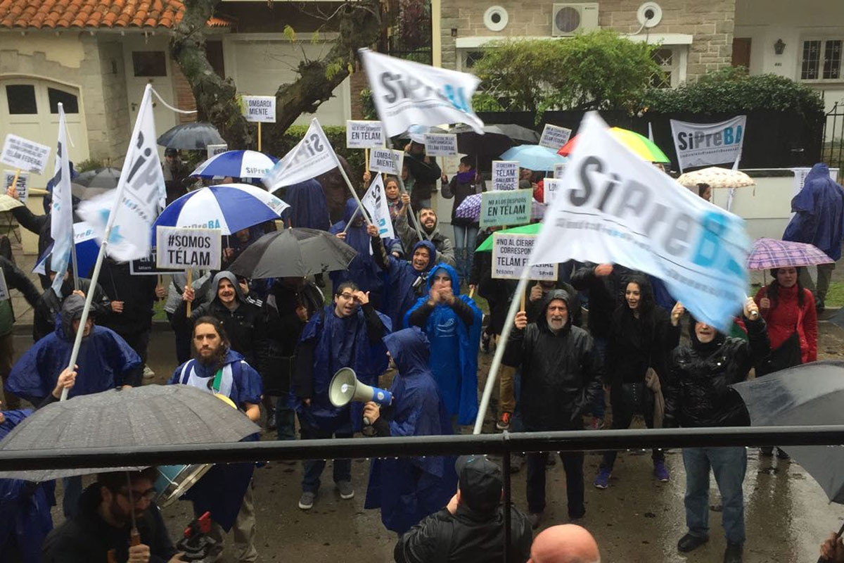 Para el presidente, «en Télam había superpoblación de empleados»