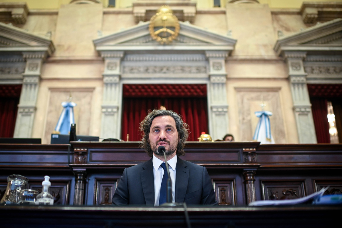 Cafiero en el Senado: «Dejen el discurso del odio que los lleva a una derecha antidemocrática»