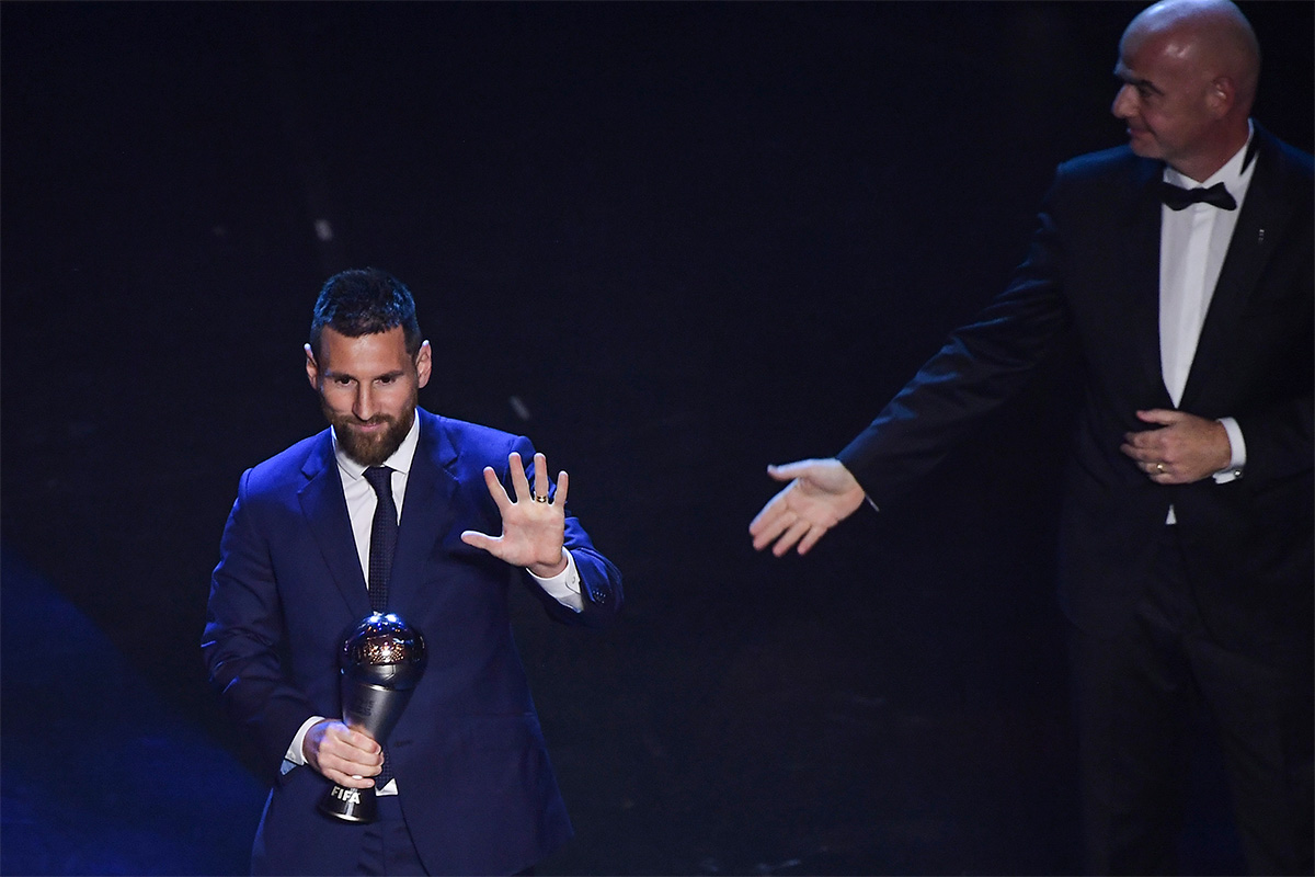 Lionel Messi otra vez el mejor: recibió el premio The Best 2018/19 en la Scala de Milán