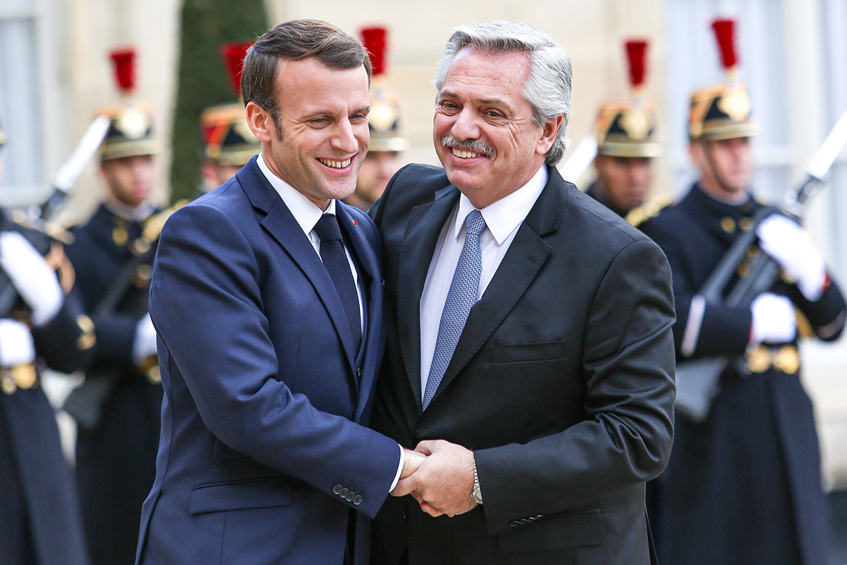 Alberto Fernández apoyó a Emmanuel Macron de cara al balotaje en Francia
