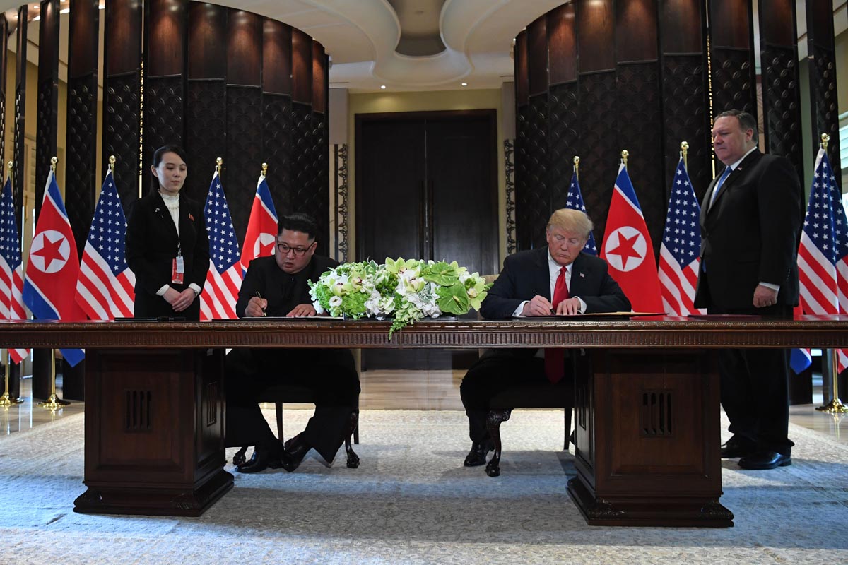Tras la histórica cumbre, Trump anuncia la desnuclearización de Corea del Norte