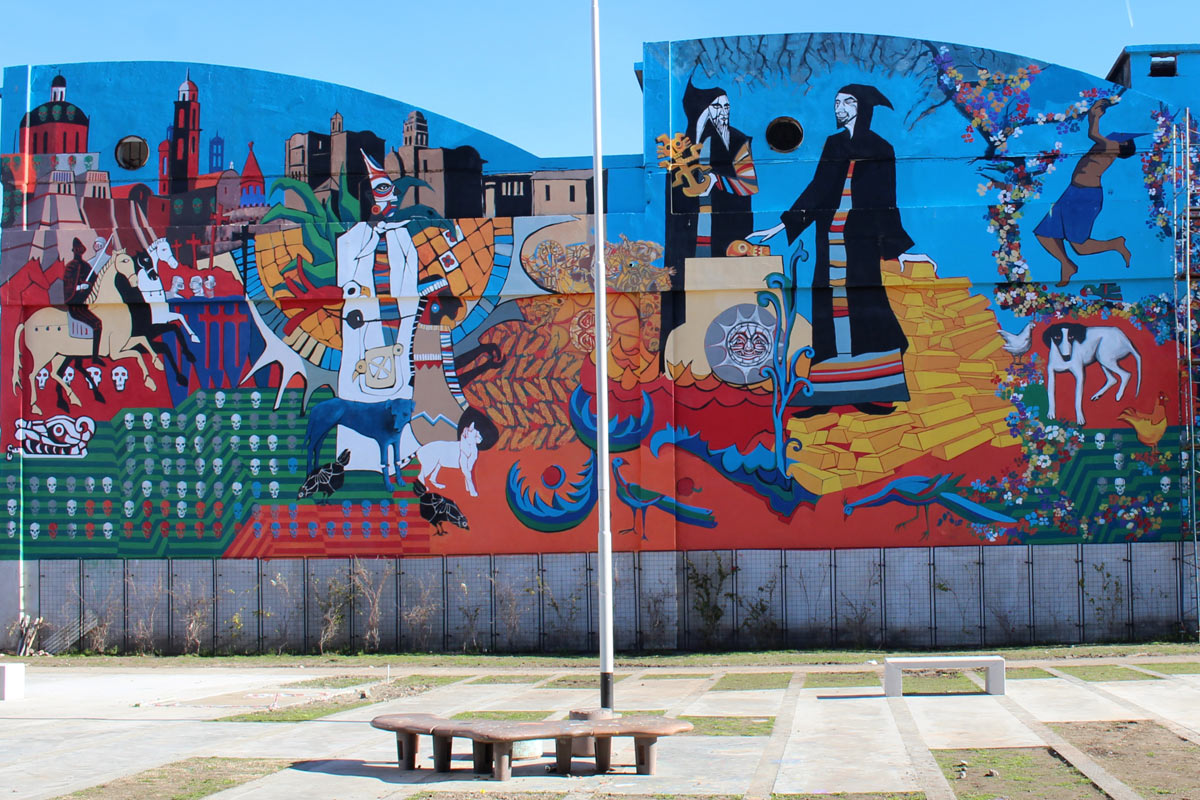 Murales portátiles con técnicas milenarias