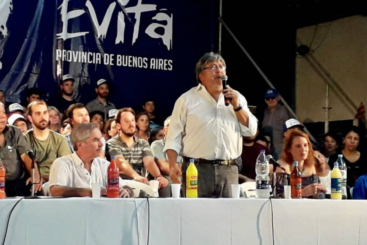 El Movimiento Evita presentó la candidatura del Chino Navarro a gobernador y de Felipe Solá a la presidencia