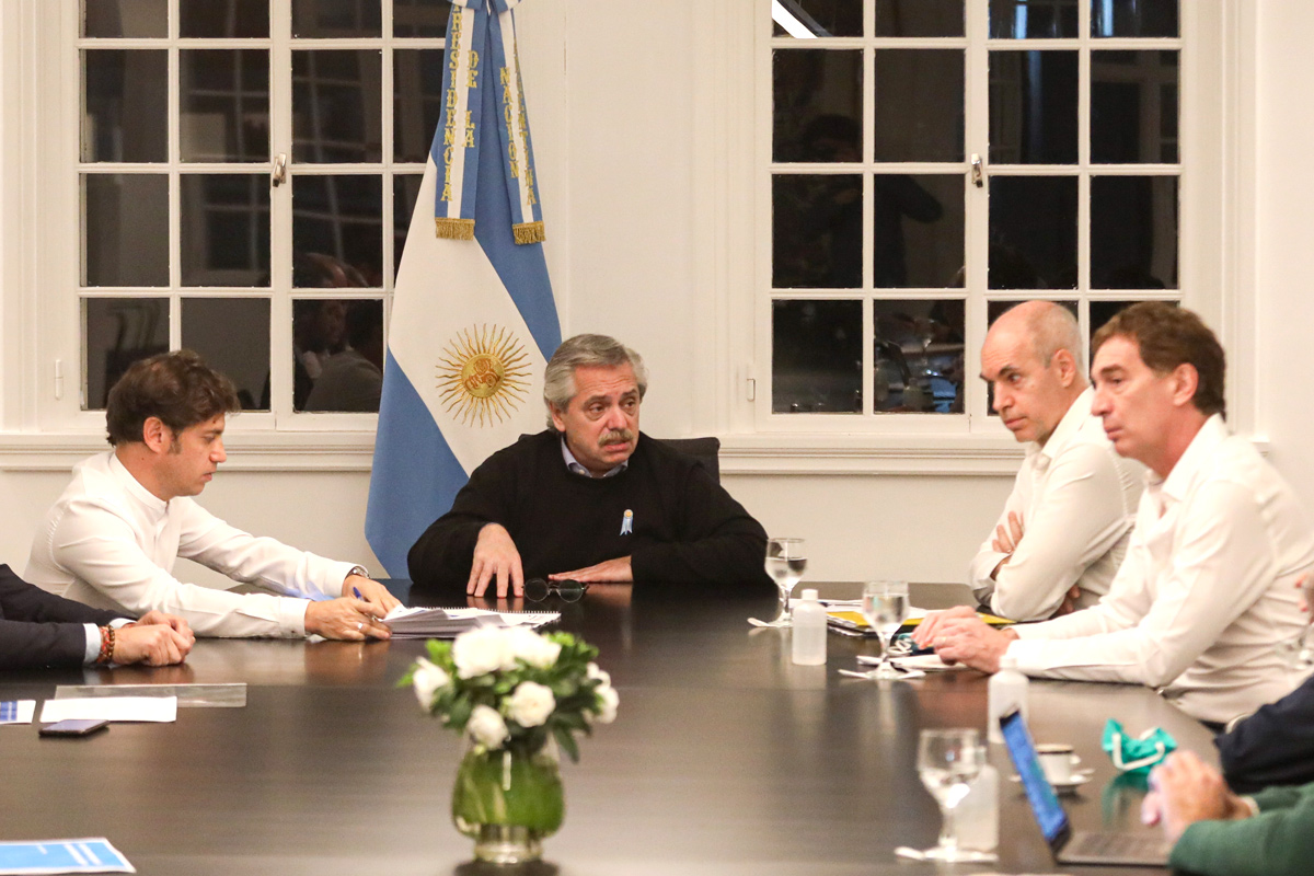 Fernández, Kicillof y Larreta anuncian la vuelta a una cuarentena más estricta en el AMBA