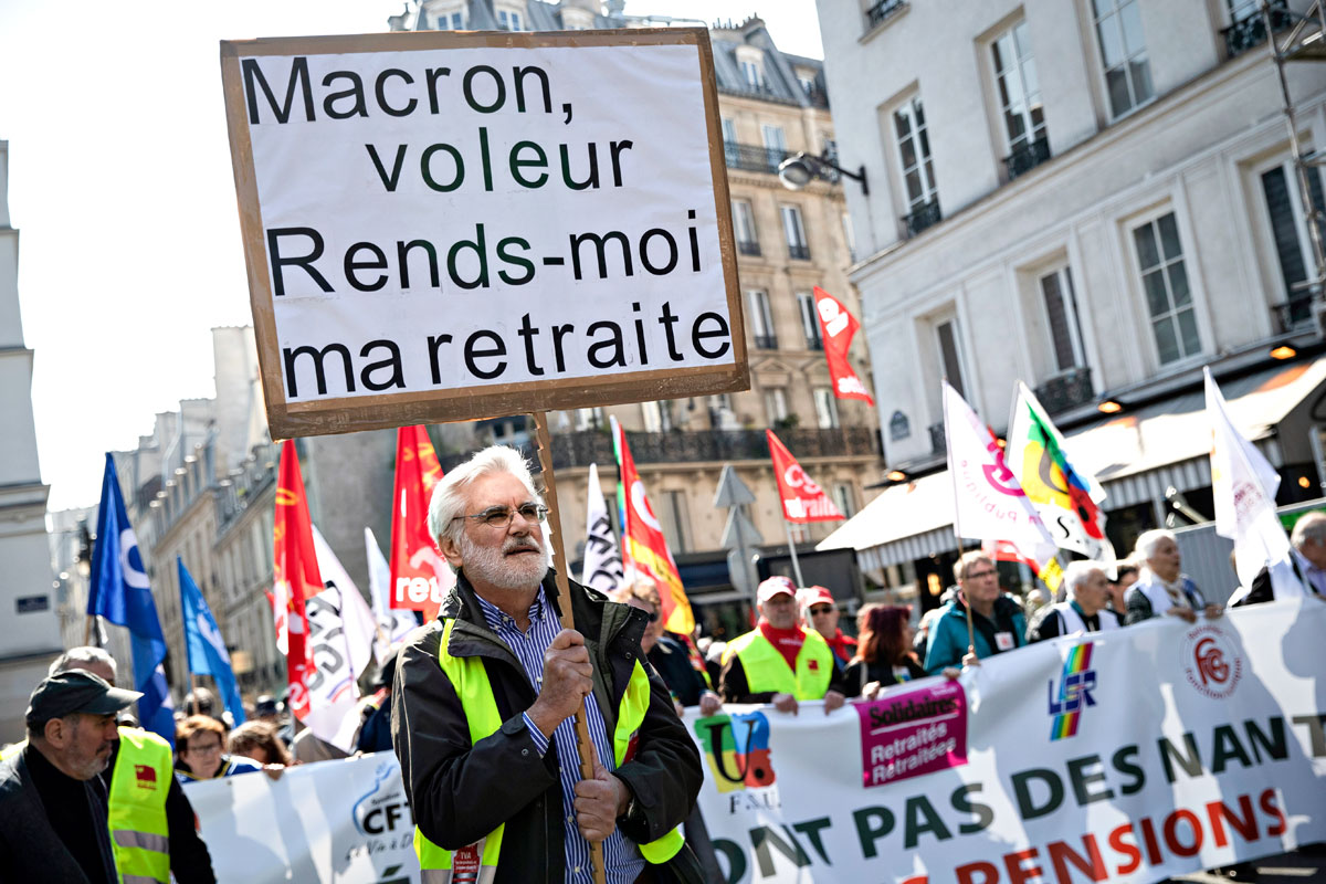 Picardía de Macron: decretazo y nueva ley de jubilaciones