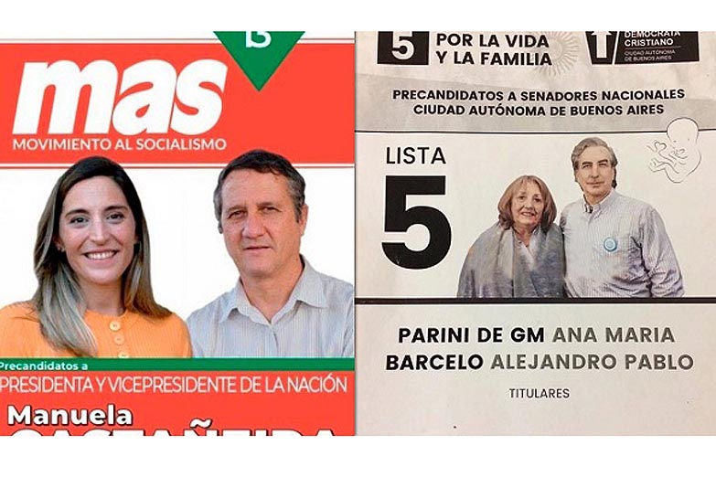 La Justicia habilitó la imagen de los pañuelos verde y celeste en las boletas electorales