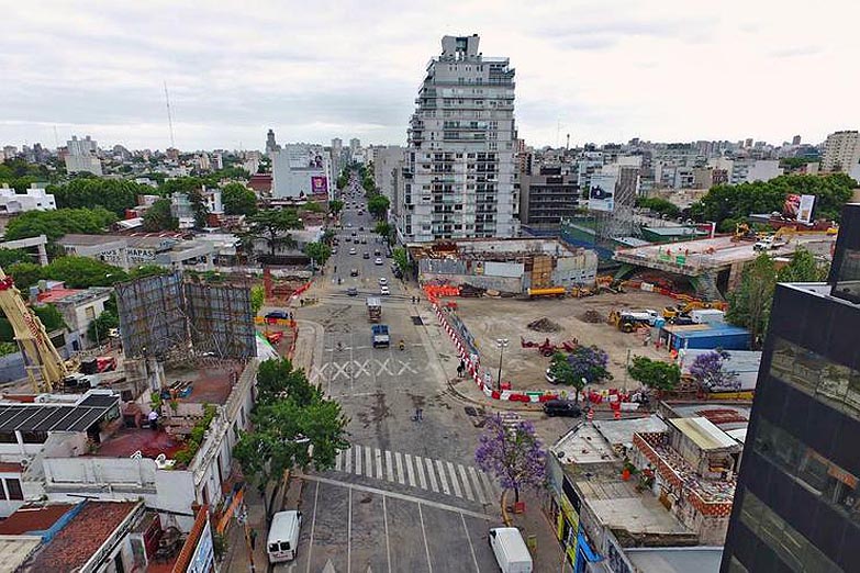 La Avenida Córdoba estará cortada hasta mediados de mayo
