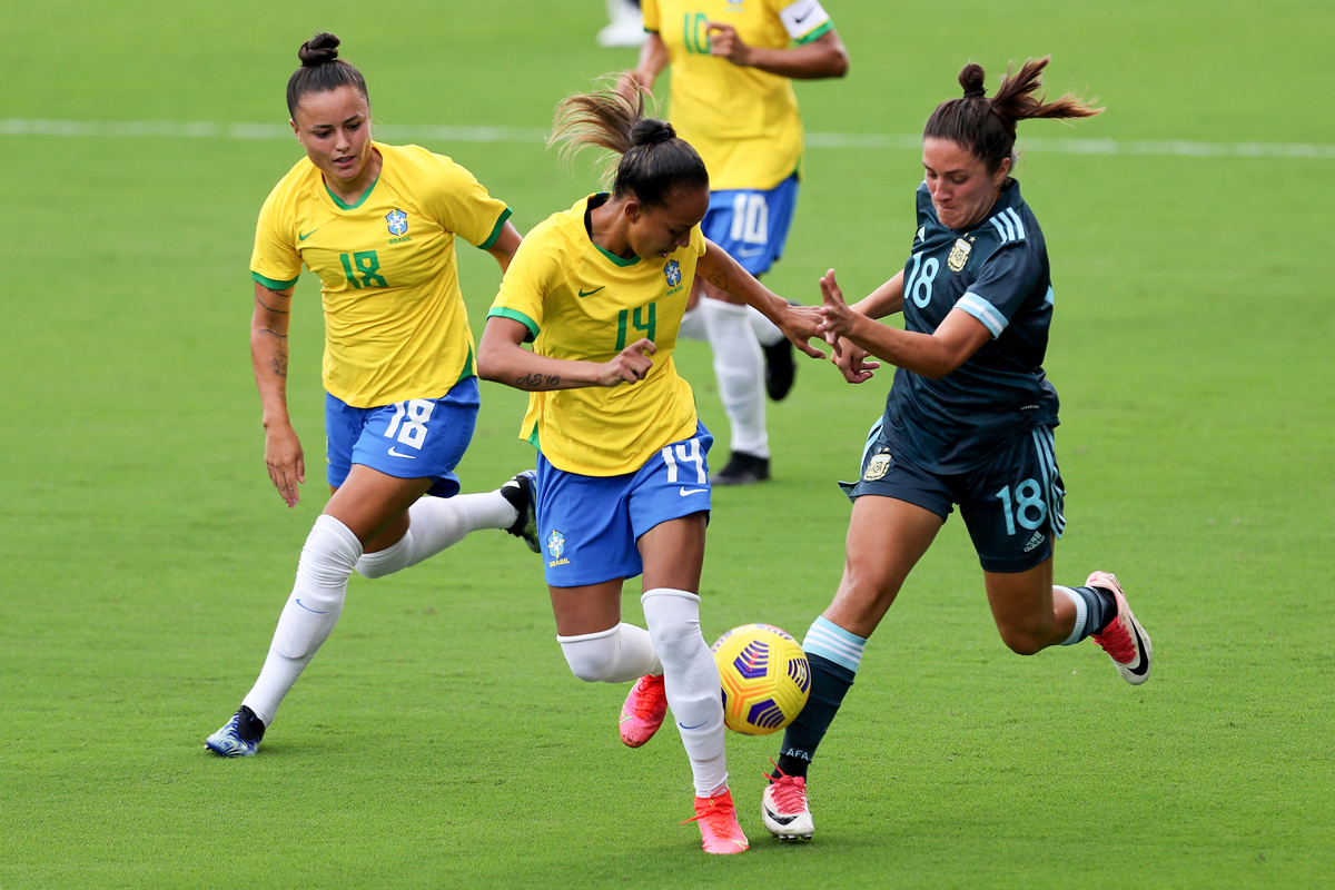 Argentina cayó 4 a 1 ante Brasil en el clásico sudamericano femenino que no se vio por TV