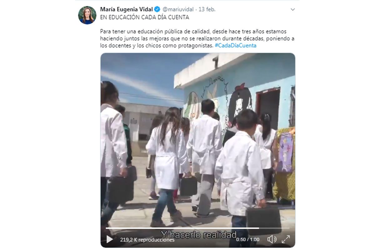 Denuncian que Vidal montó una escena falsa para un spot en una escuela: «Parecía Hollywood»