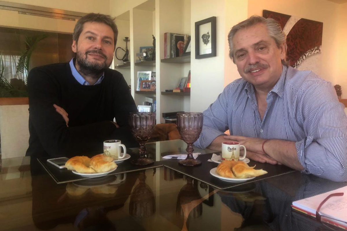 Matías Lammens, candidato a jefe de Gobierno y Mariano Recalde a Senador