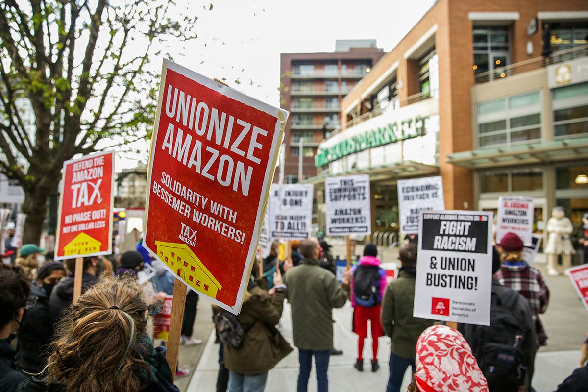 Los camioneros de EE UU lideran la construcción de un sindicato en Amazon