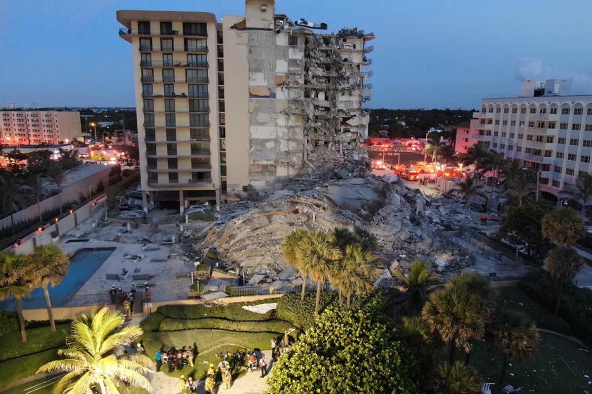 Continúan la búsqueda de sobrevivientes tras el derrumbe en Miami