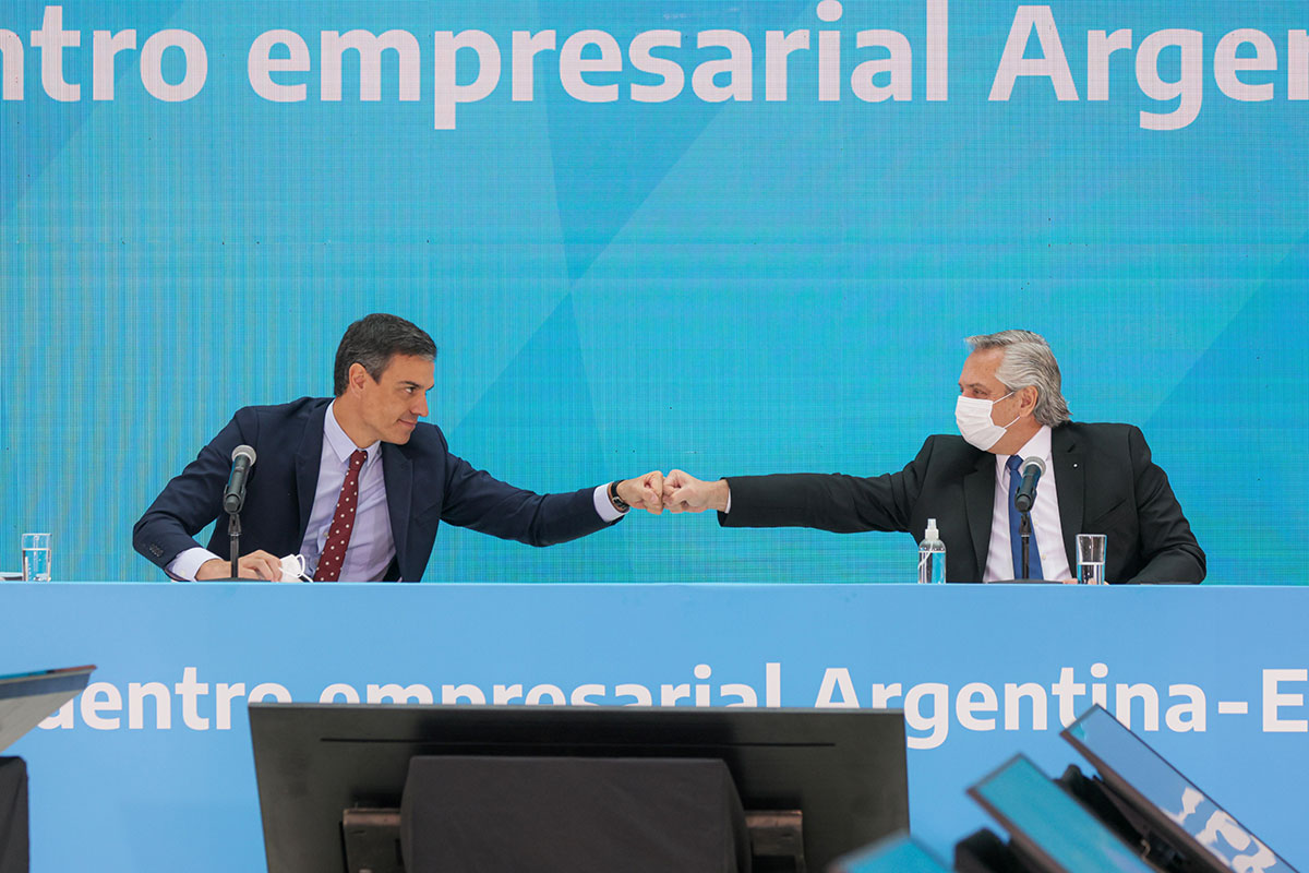 Fuerte respaldo del presidente español a la Argentina en sus negociaciones con el FMI y el Club de París
