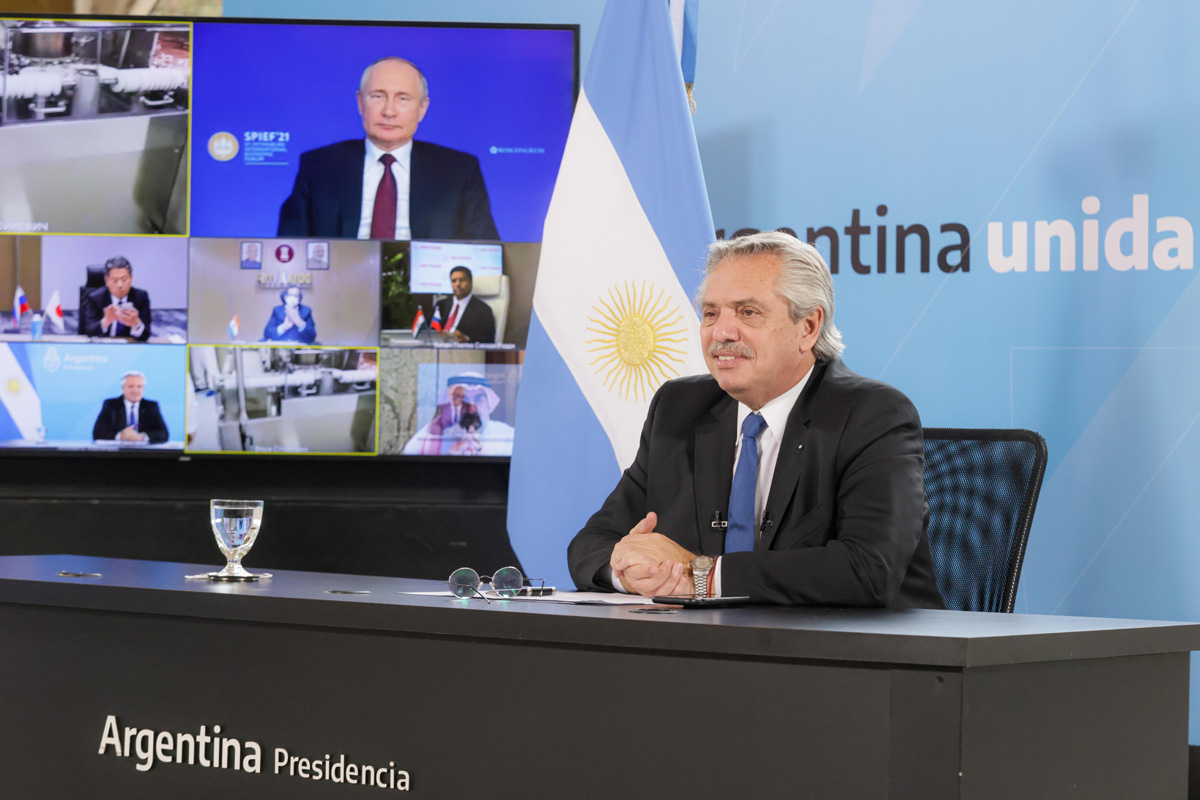 Vladimir Putin y Alberto Fernández celebraron el inicio de la producción de la vacuna Sputnik V en la Argentina