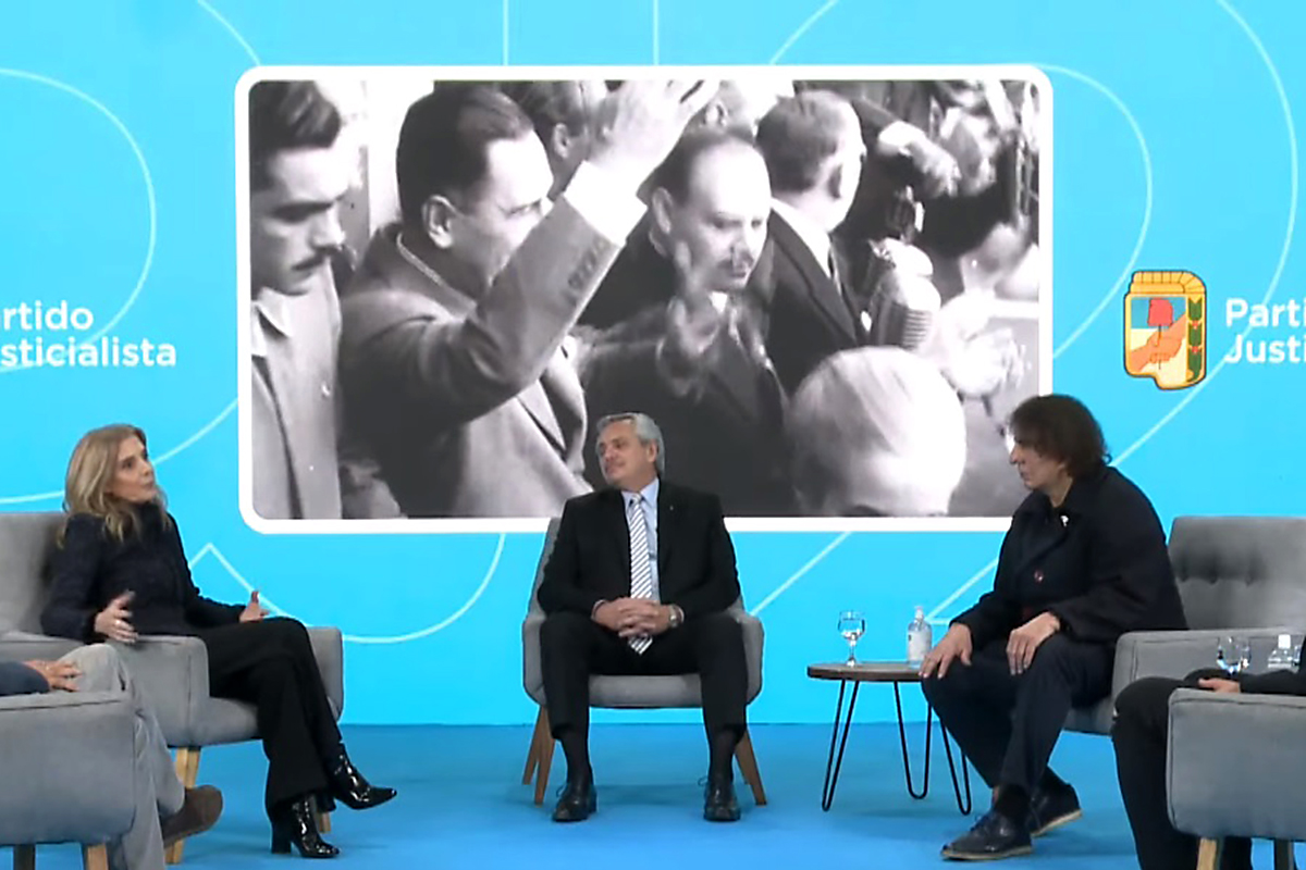 Alberto Fernández recordó a Néstor Kirchner en un acto por el 47º aniversario de la muerte de Perón