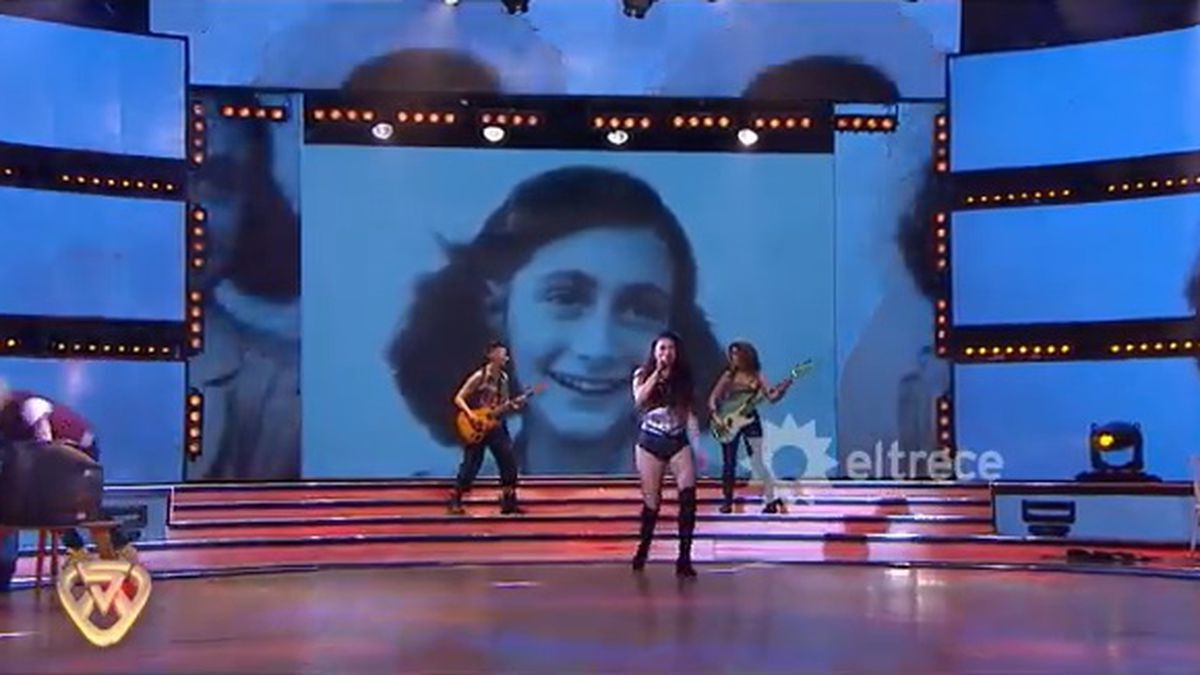 Repudian a Tinelli por utilizar una imagen de Ana  Frank para ilustrar la canción «Yo no soy esa mujer que no sale de casa»