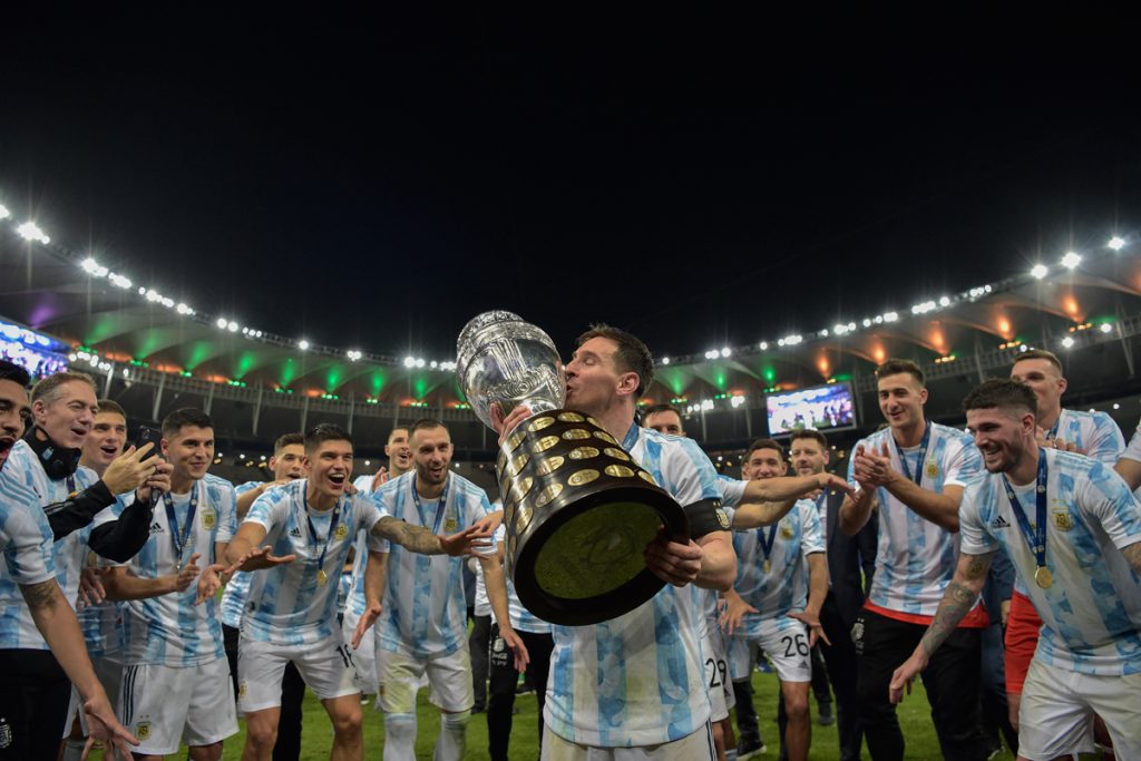 Messi gritó campeón y Argentina por fin tiene su festejo 1 Messi gritó campeón y Argentina por fin tiene su festejo