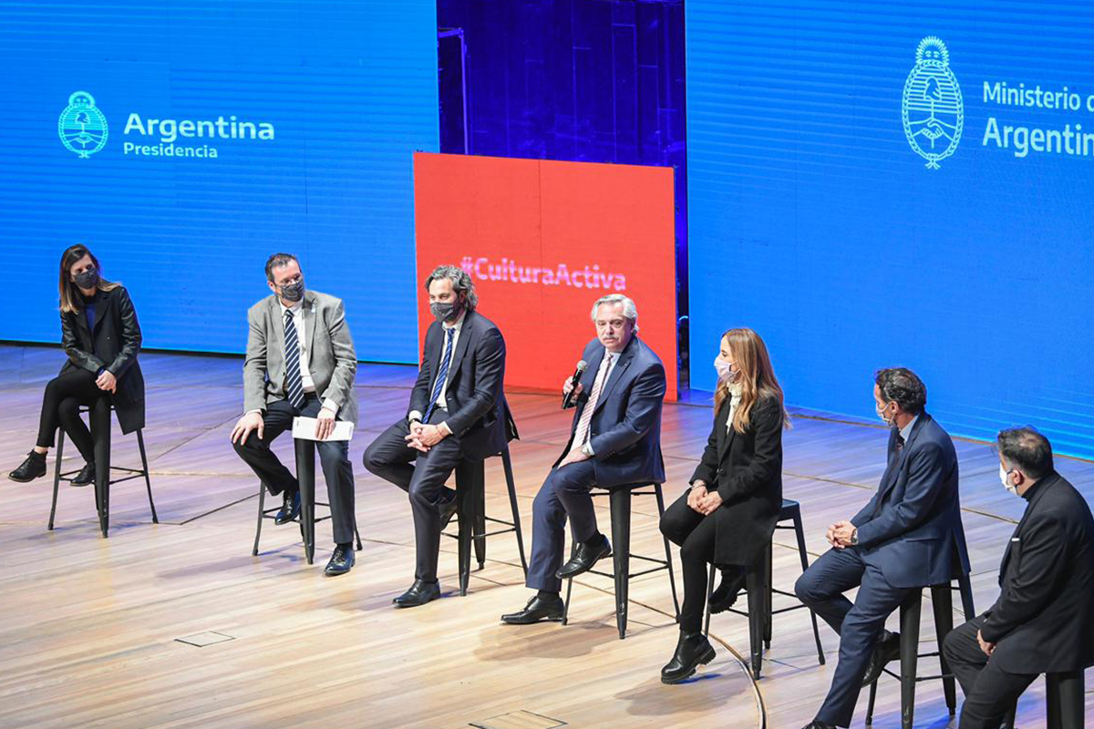El gobierno lanzó el programa Activar Cultura, en apoyo a un sector especialmente perjudicado por la pandemia