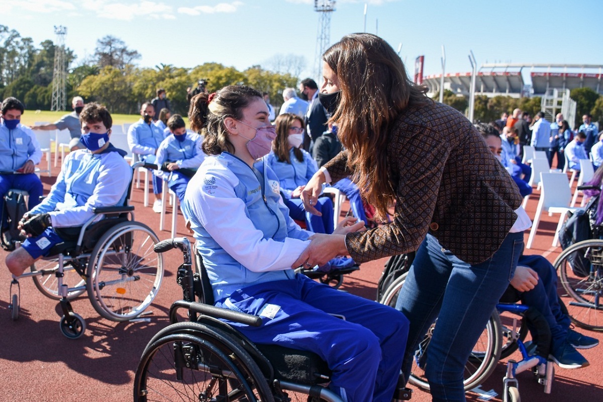 Inés Arrondo despidió a los atletas paralímpicos que representarán al país en Tokio