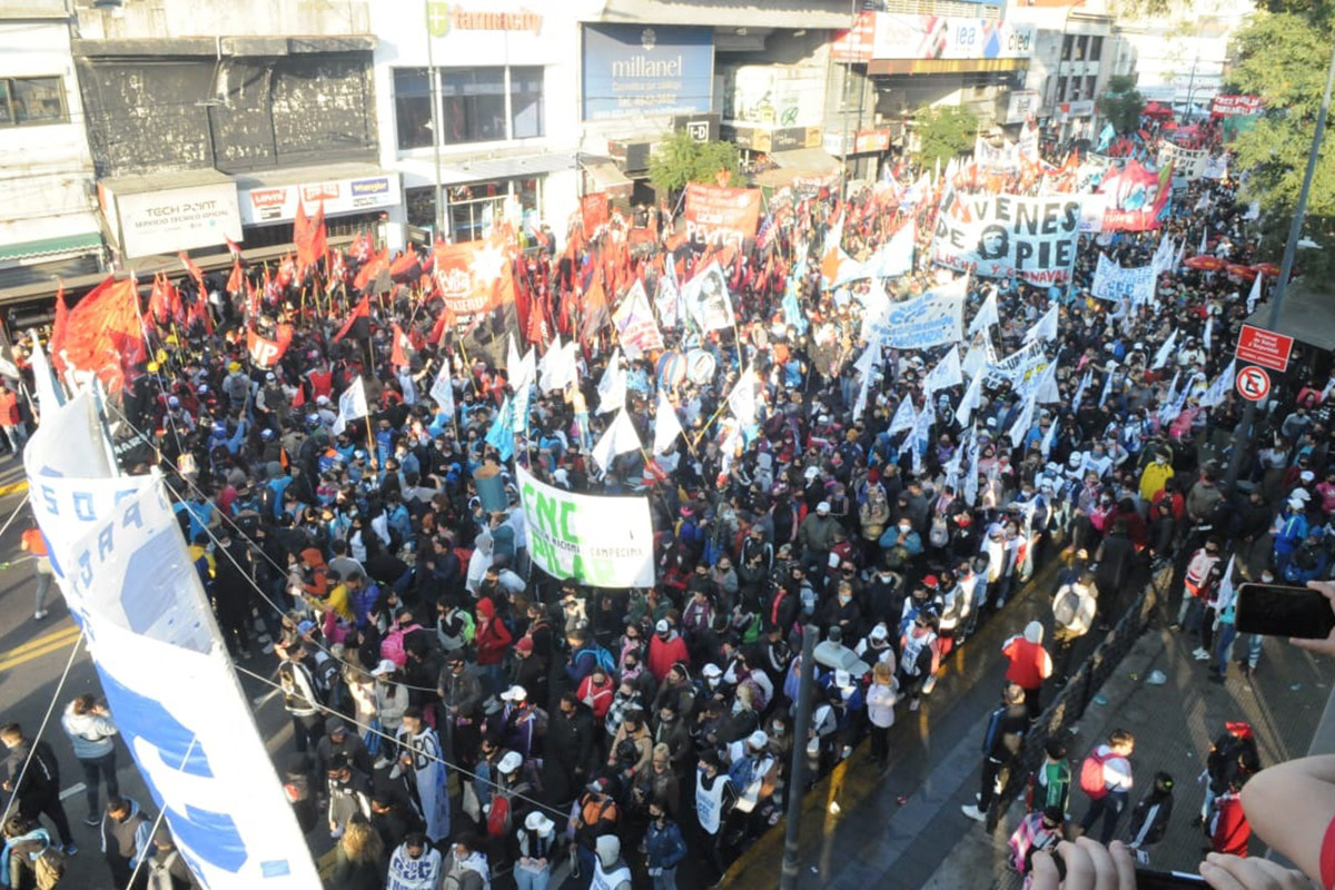 Marcha por San Cayetano: la UTEP reclamó un salario universal y créditos para la economía popular