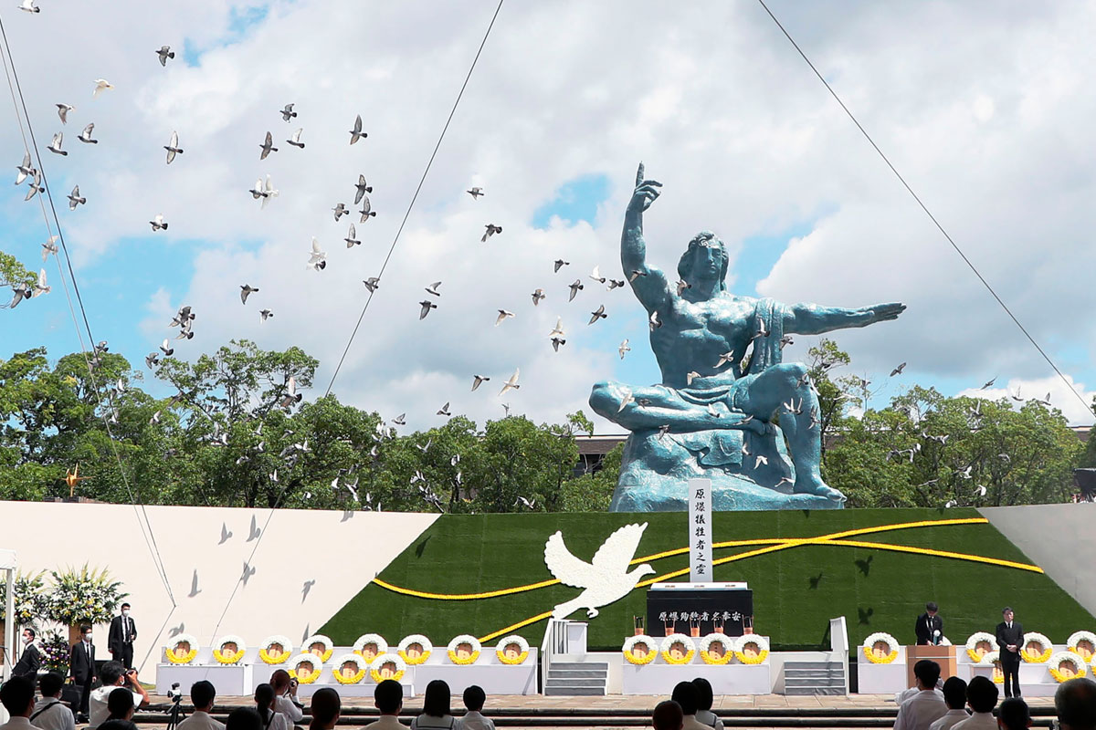 Nagasaki conmemoró los 76 años de los bombardeos atómicos de EEUU