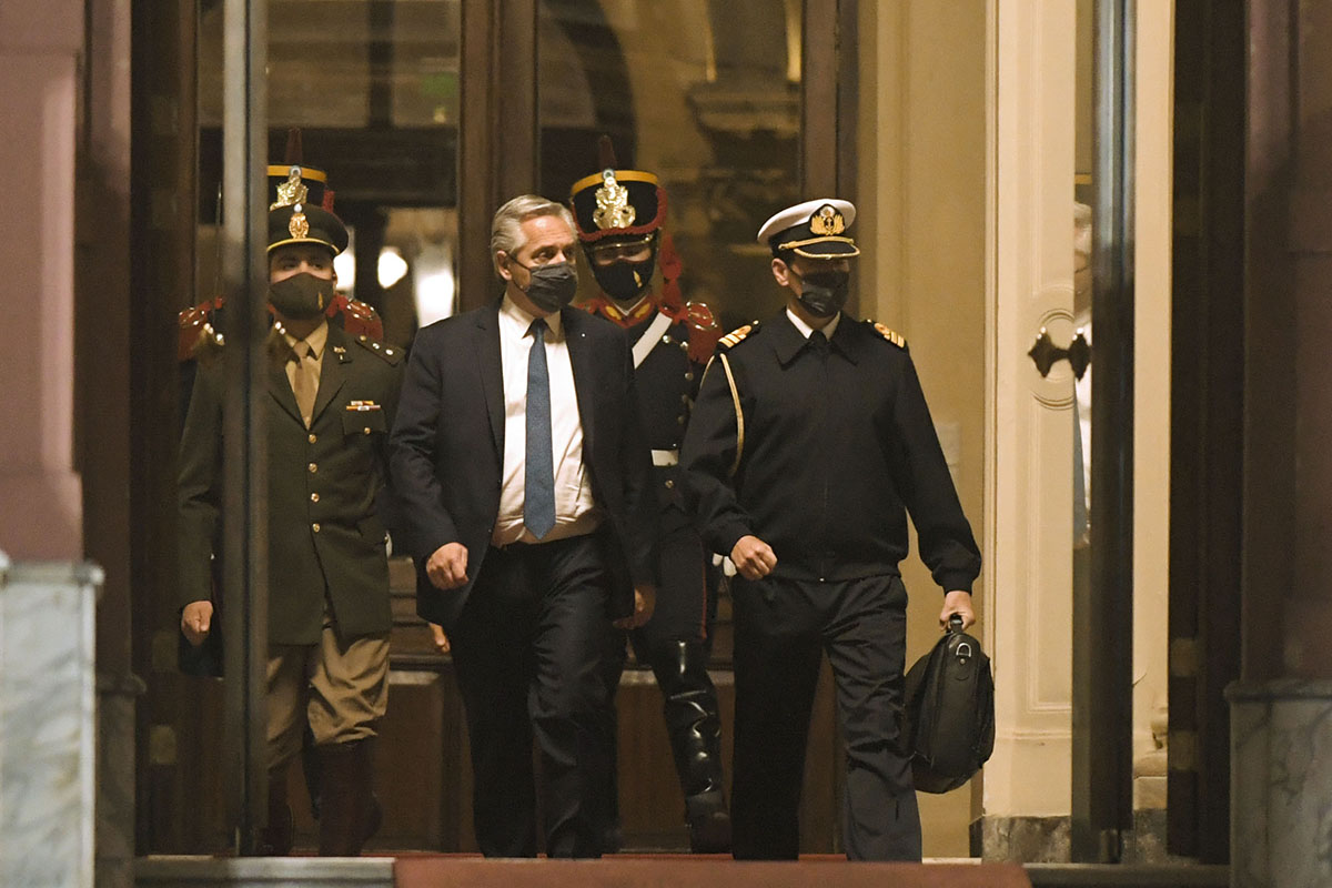 Alberto respondió sin modificaciones en la agenda presidencial