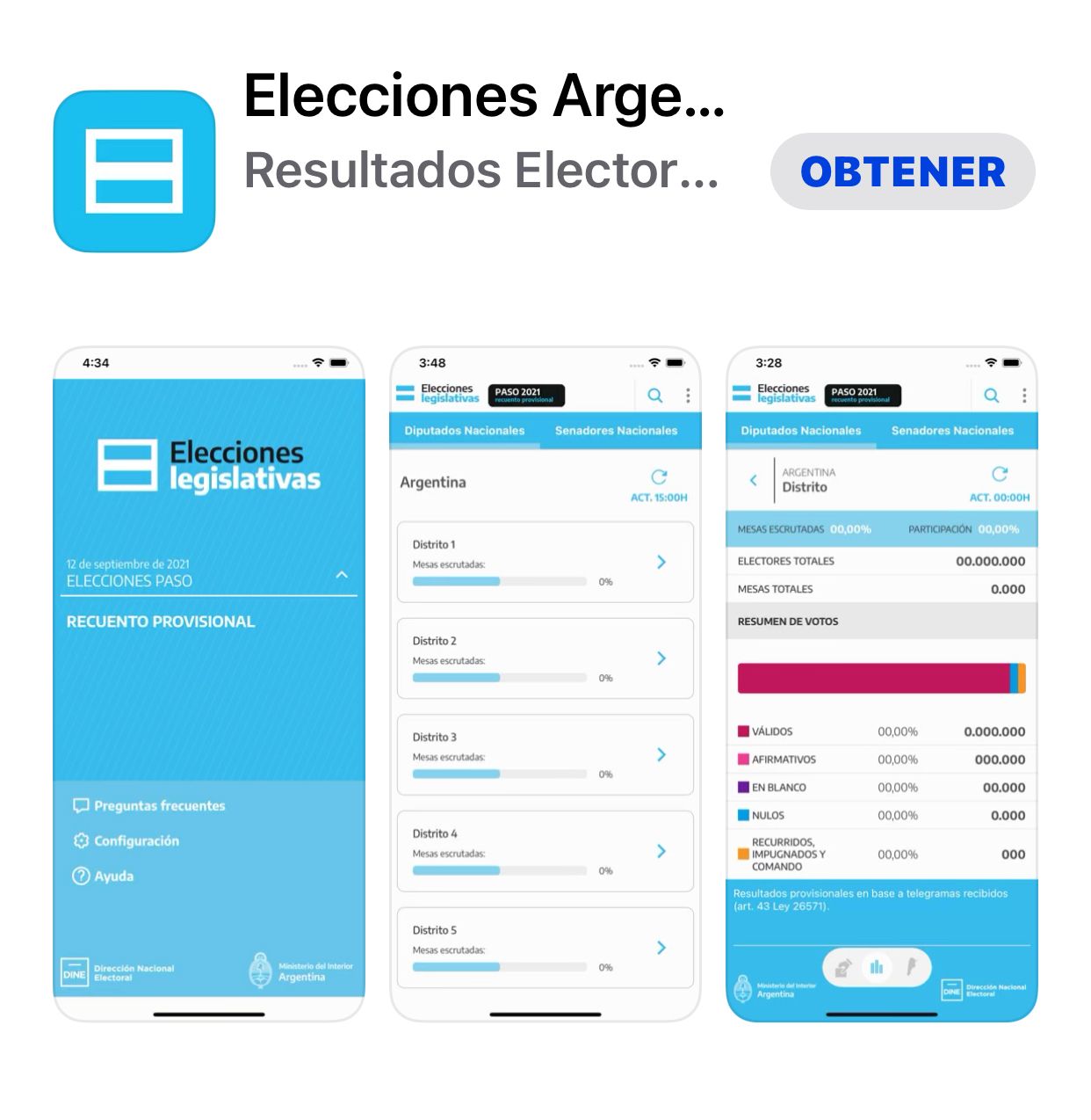 El gobierno lanzó una app para seguir los resultados de las PASO