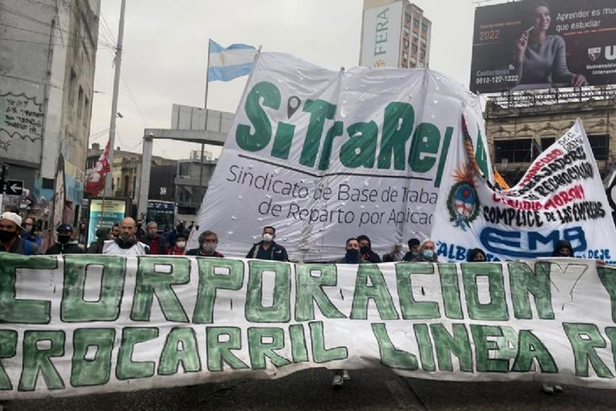 Corte de tránsito por una protesta de trabajadores tercerizados