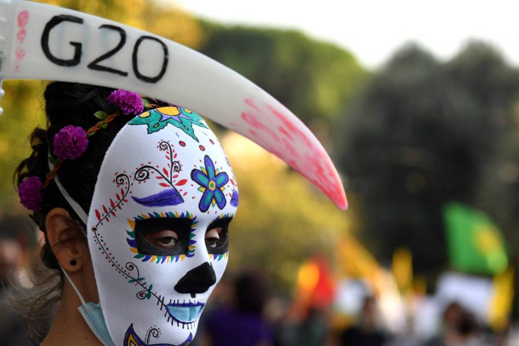 Manifestantes piden al G20 "actuar" ante la catástrofe climática